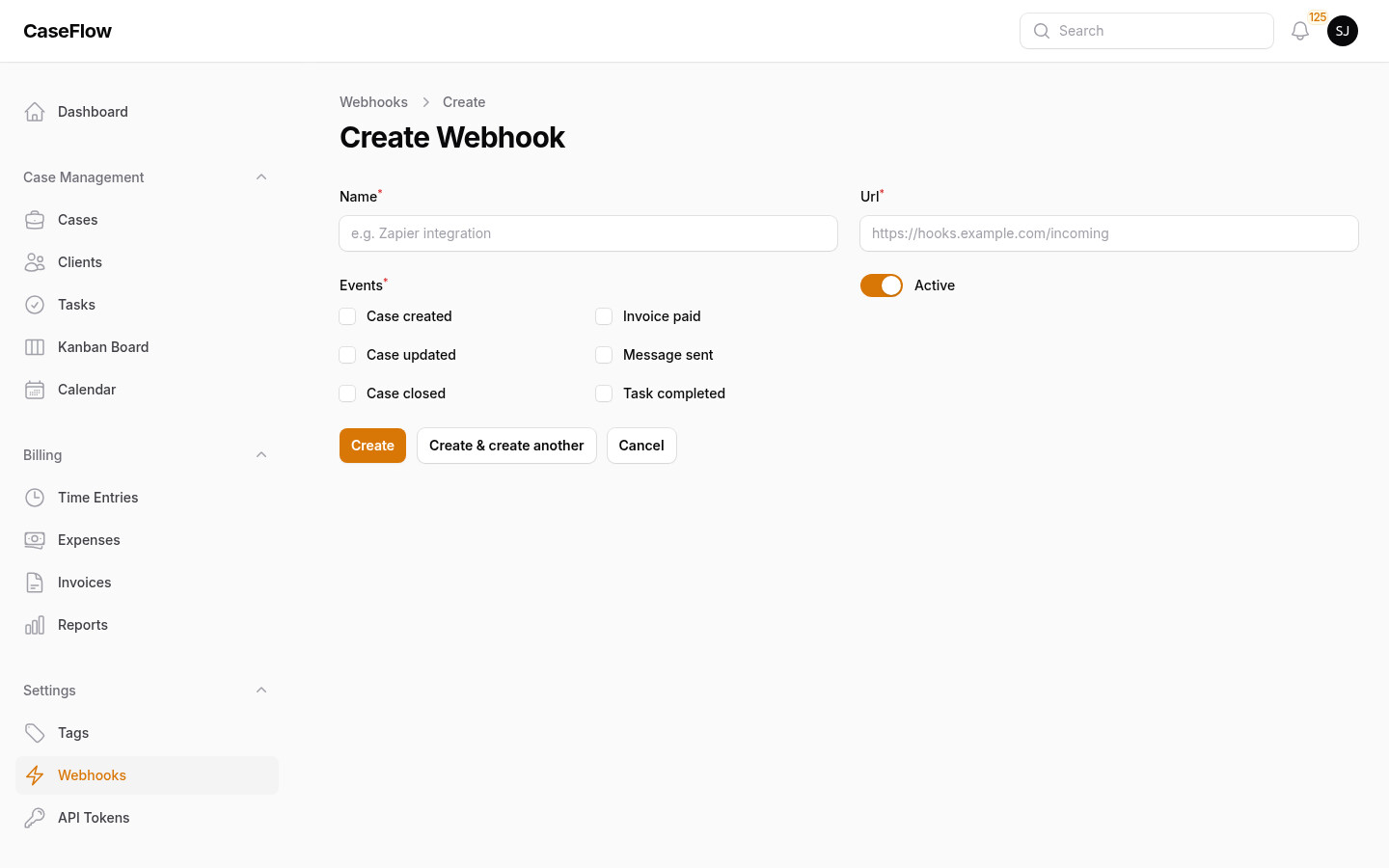 HMAC-SHA256 signed outgoing webhooks