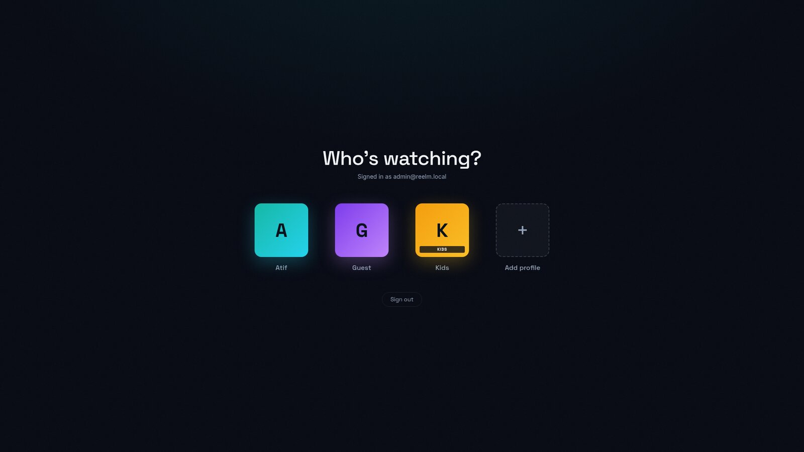 Multi-profile accounts